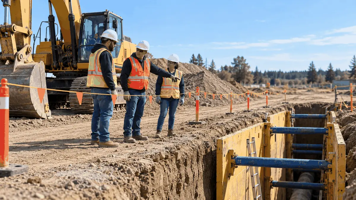 Excavation Safety Around Mobile Equipment: What Supervisors Should Control Before Trench Entry