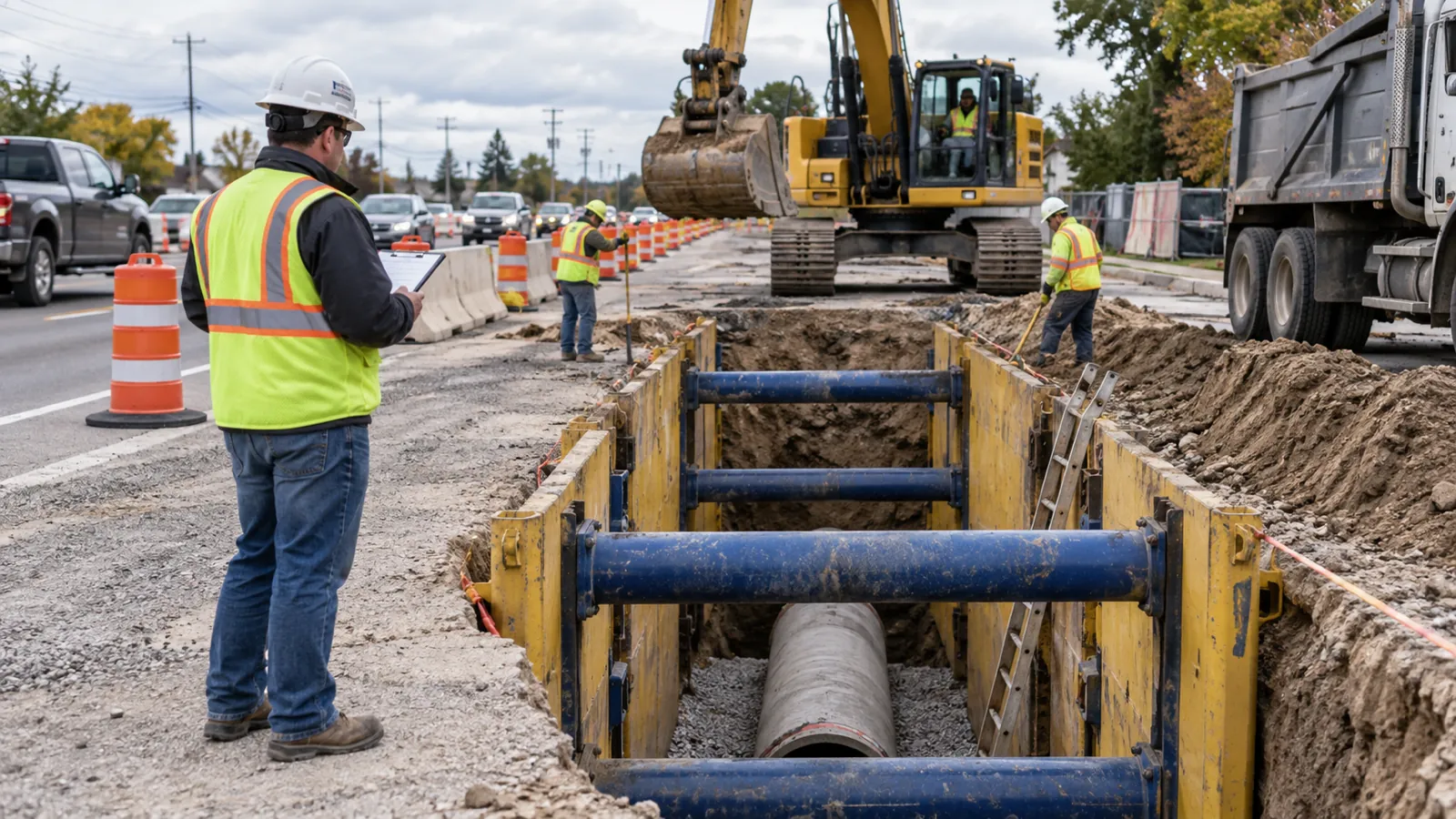 Roadway Excavations and Traffic Exposure: Training Crews to Control Vehicles, Spoil, and Entry Points