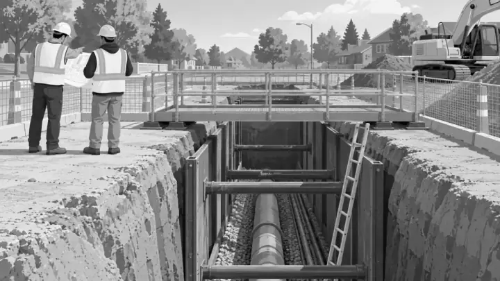 Trench Crossing Points: What Employers Should Control Before Crews Walk Over Excavations