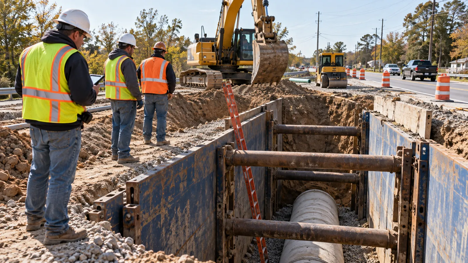 Vibration and Adjacent Loads in Trenching: How Nearby Activity Changes Excavation Risk